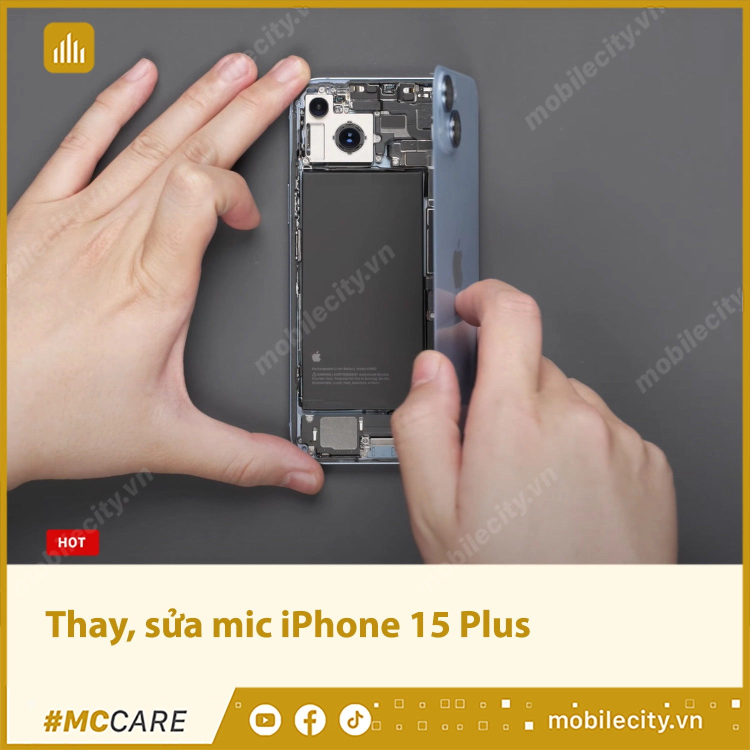 Thay, sửa mic iPhone 15 Plus