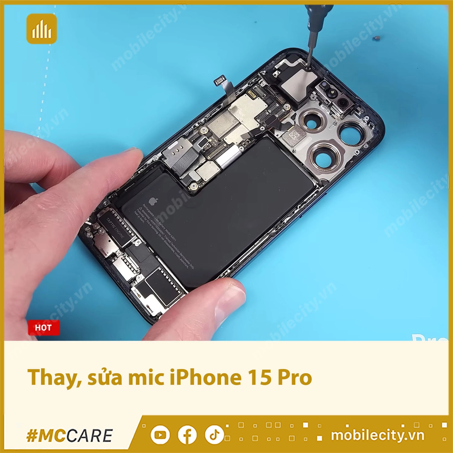 Thay, sửa mic iPhone 15 Pro