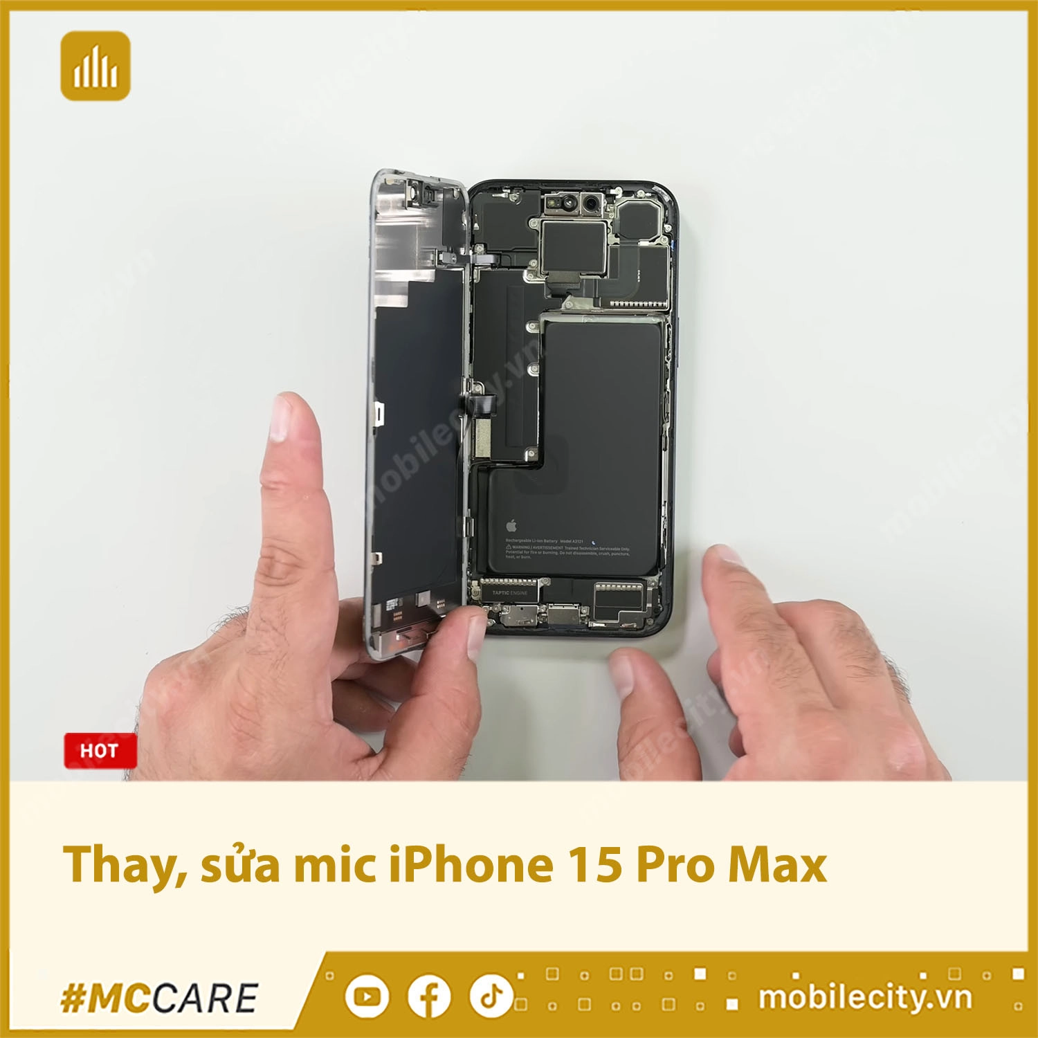 Thay, sửa mic iPhone 15 Pro Max