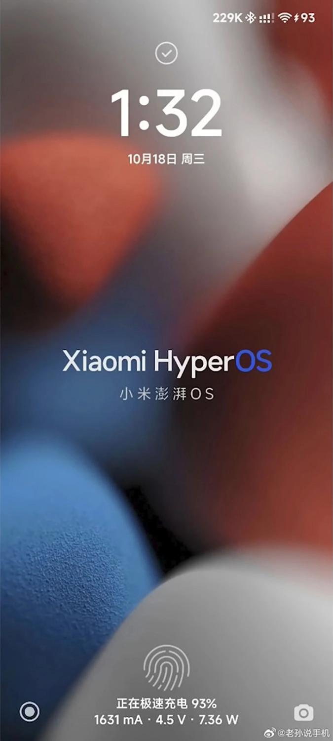 Màn hình khóa của Xiaomi HyperOS