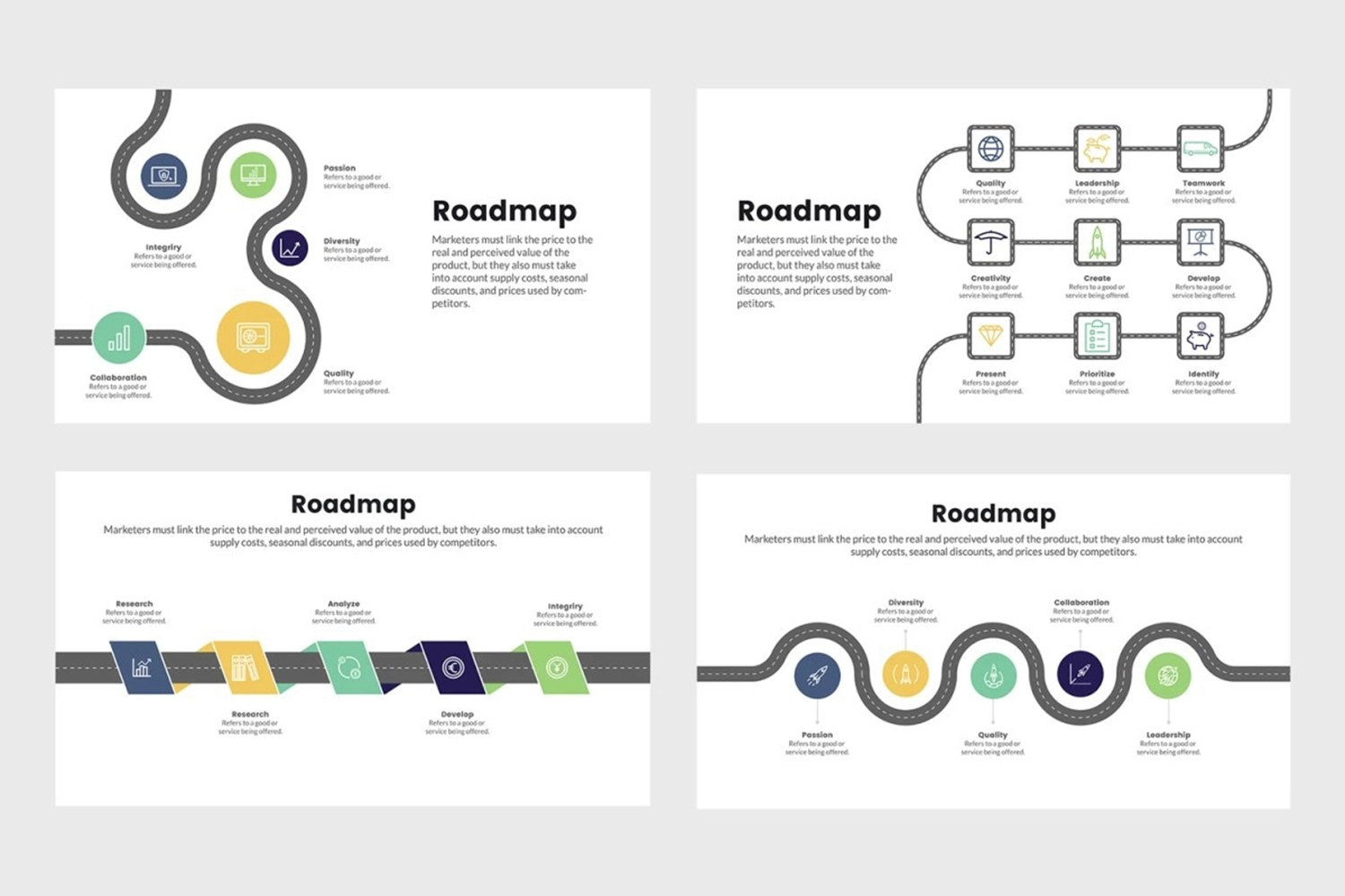Roadmap PowerPoint template