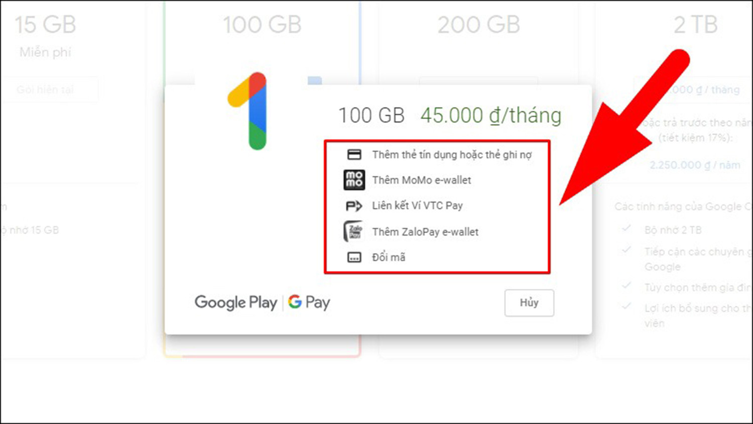 cach-mua-dung-luong-google-drive-chon-hinh-thuc-thanh-toan