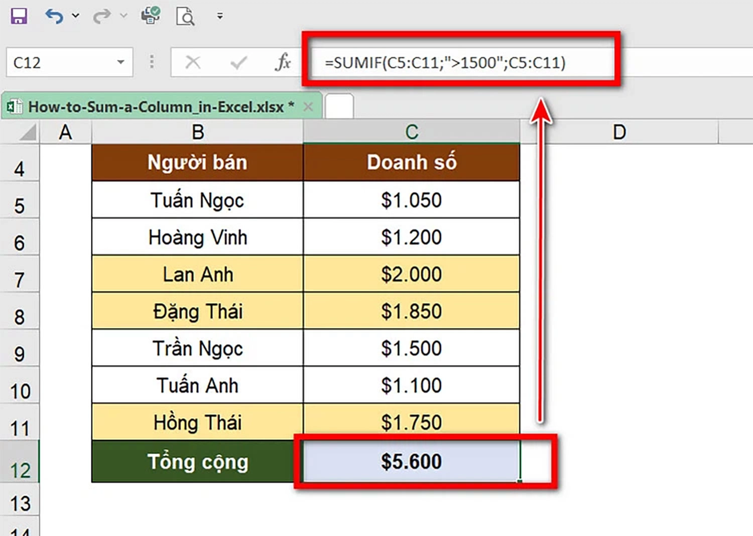 cach-tinh-tong-trong-excel-11