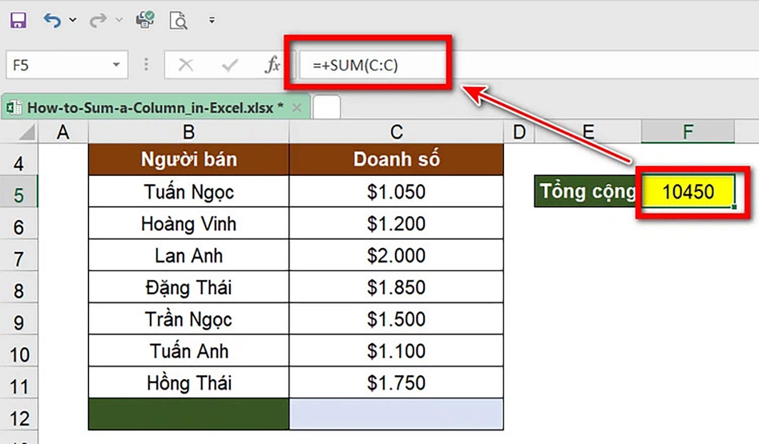 cach-tinh-tong-trong-excel-5