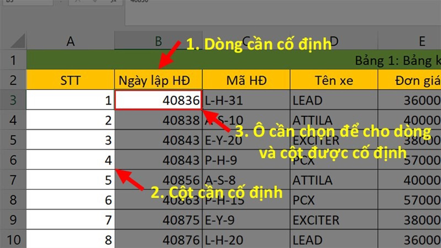 co-dinh-hang-trong-excel-chon-o-giao