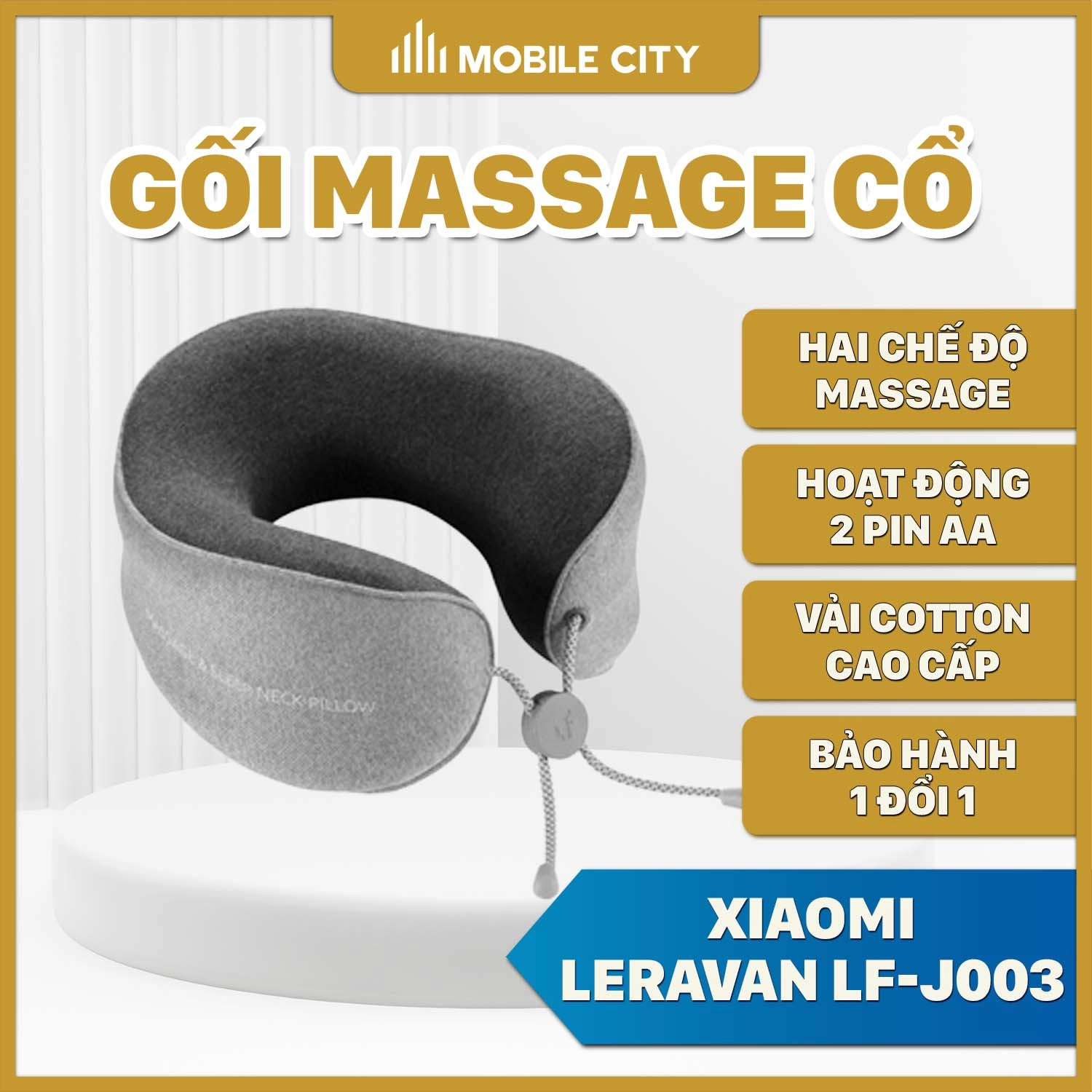 Gối massage cổ Xiaomi Leravan LF-J003