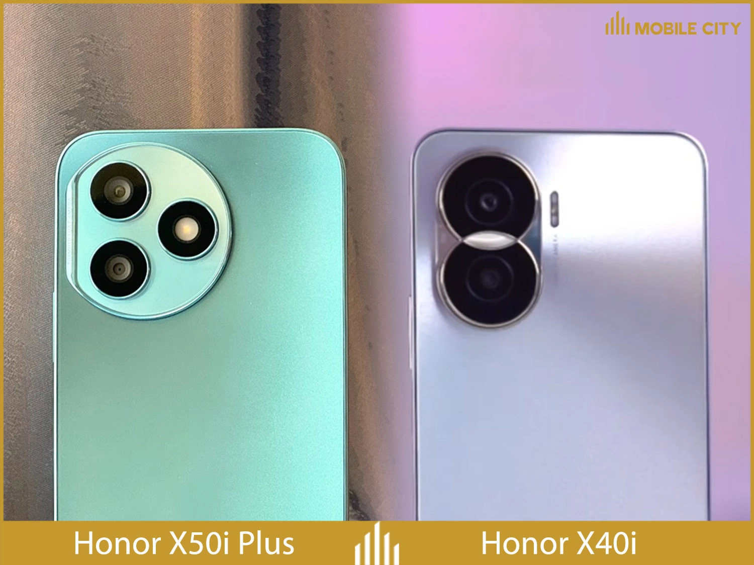 Honor X50i + có camera chính 108MP còn Honor X40i là 50MP