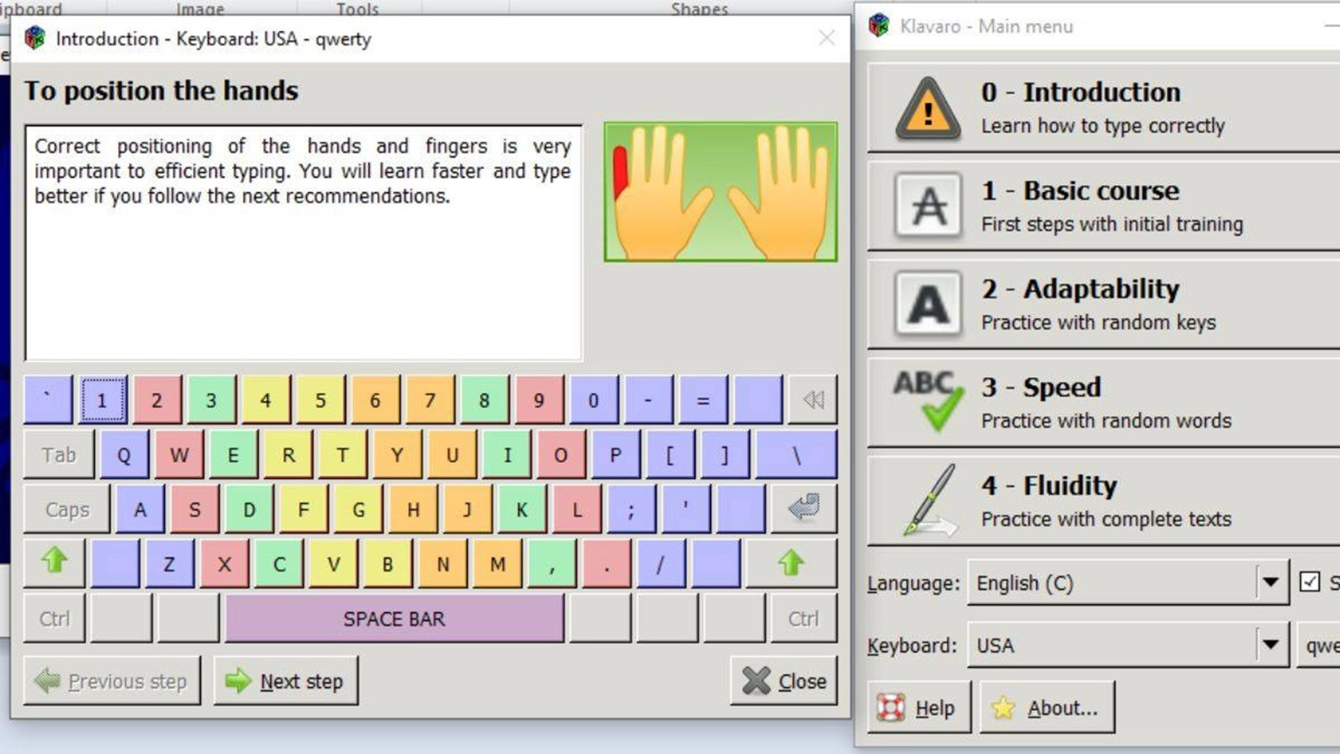 Klavaro Touch Typing Tutor