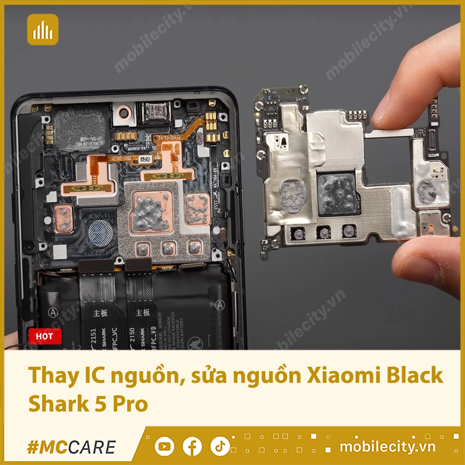 Thay IC nguồn, sửa nguồn Xiaomi Black Shark 5 Pro