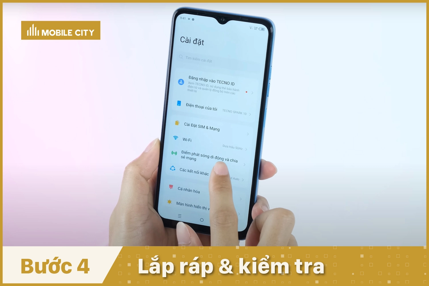 Lắp ráp và kiểm tra