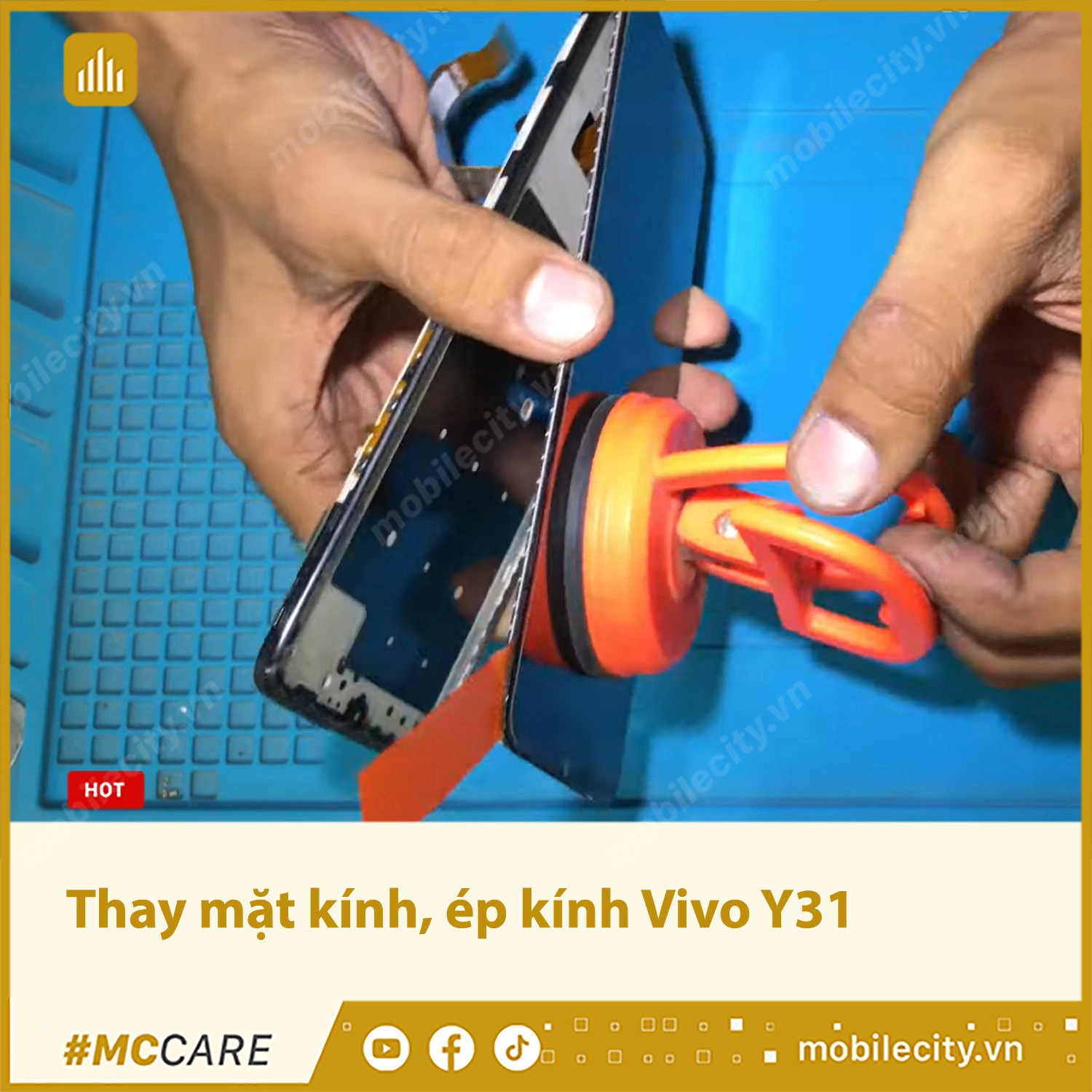 Thay mặt kính, ép kính Vivo Y31