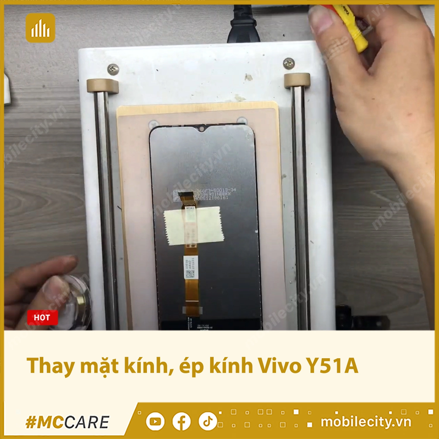 Thay mặt kính, ép kính Vivo Y51A