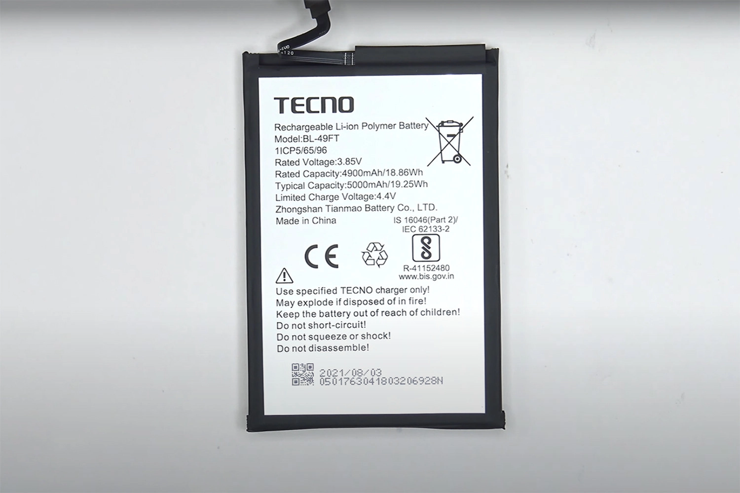 Pin điện thoại Tecno Spark 8 chính hãng