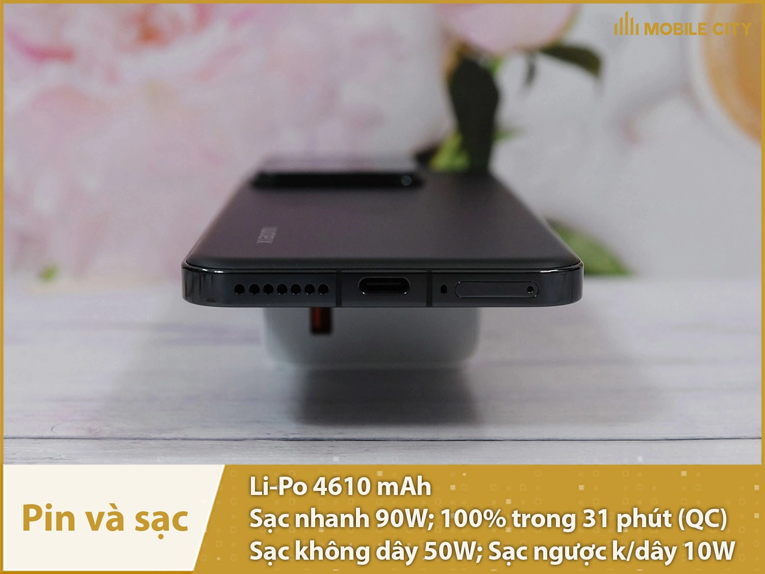 Xiaomi 14 sở hữu viên pin 4610mAh, sạc dây 90W