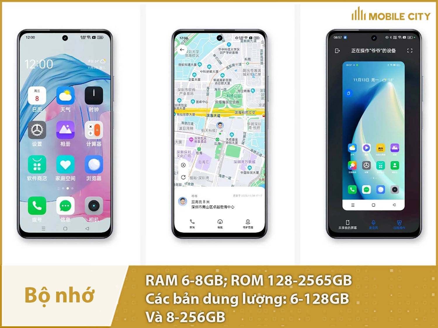 Realme V50 có 2 phiên bản bộ nhớ: 6-128GB và 8-256GB