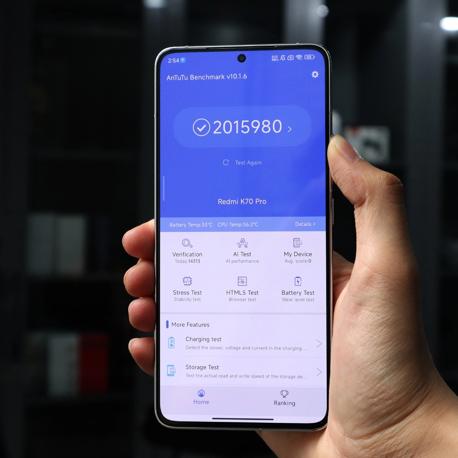 AnTuTu Snapdragon 8 Gen 3 trên Redmi K70 Pro hơn 2 triệu điểm