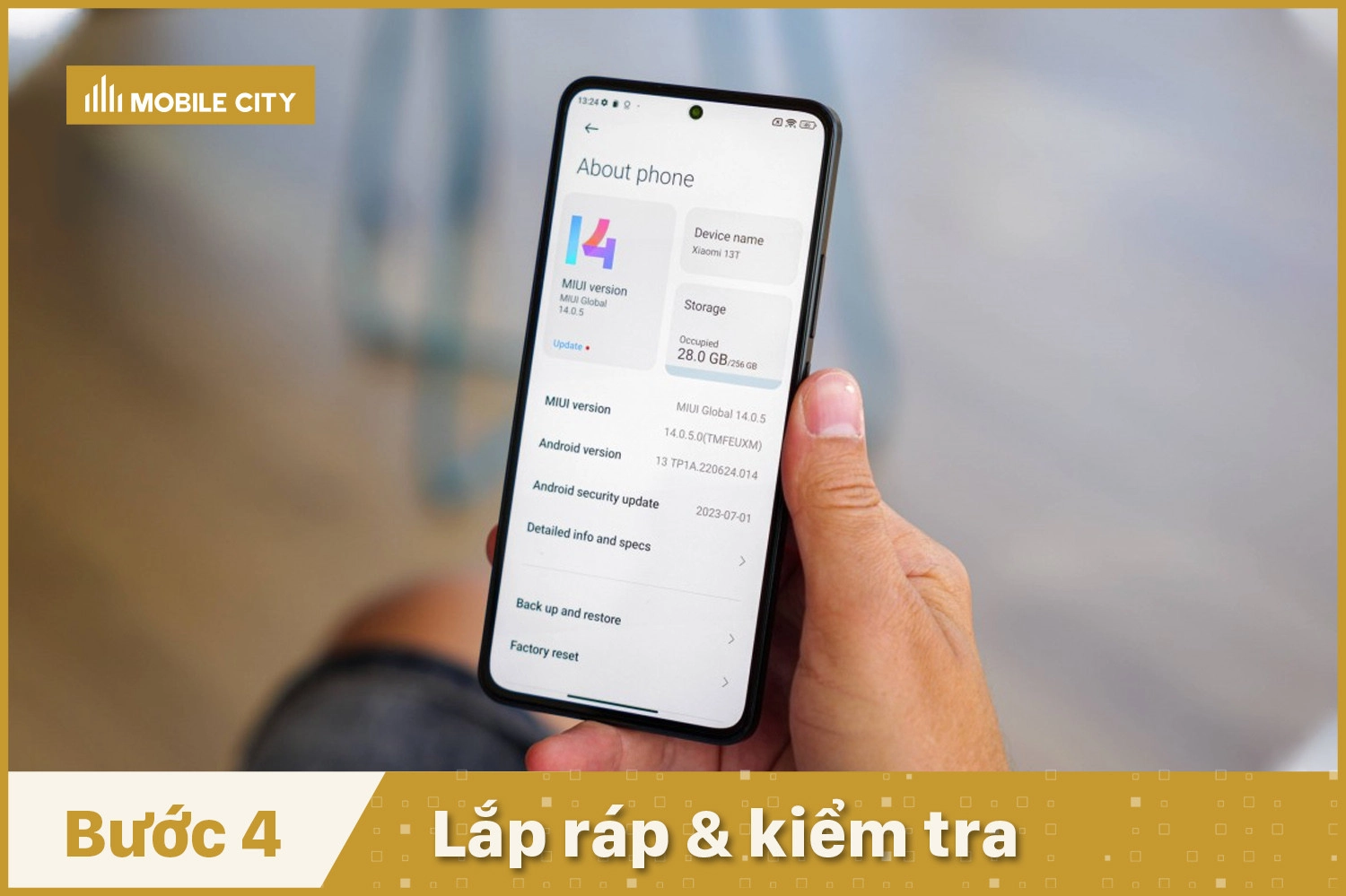 Lắp ráp và kiểm tra