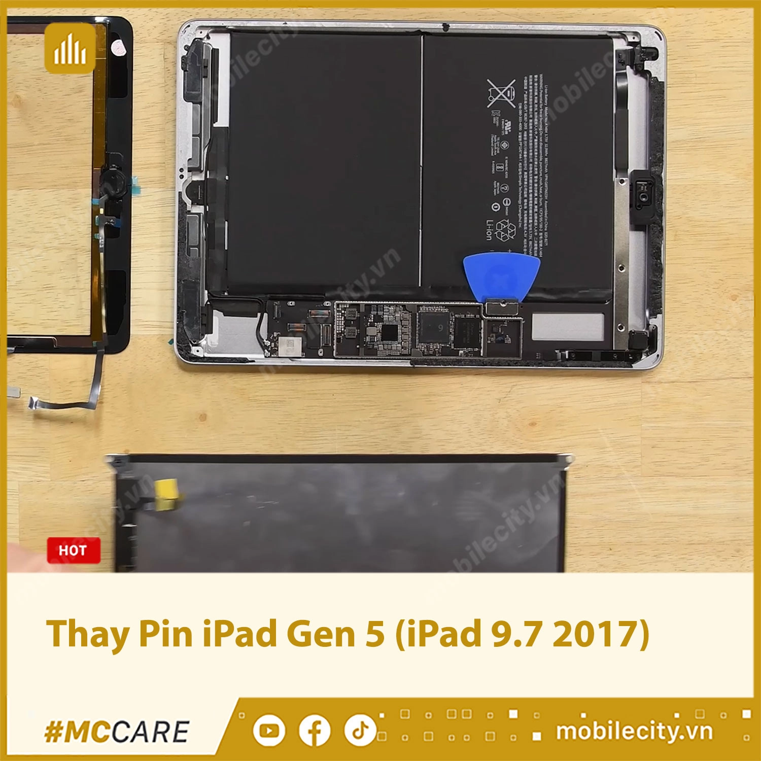 Bảng giá thay Pin iPad Gen 5 Giá rẻ tại Hà Nội, Đà Nẵng, Tp.HCM