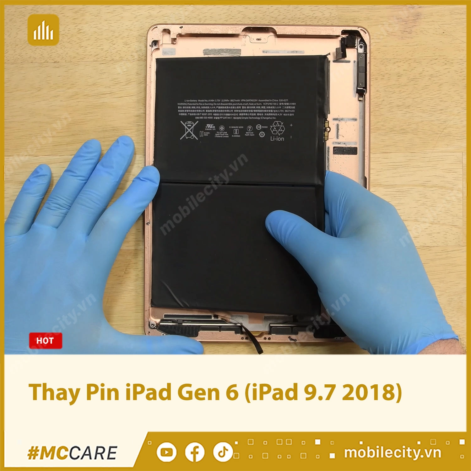 Thay Pin iPad Gen 6 (iPad 9.7 2018)