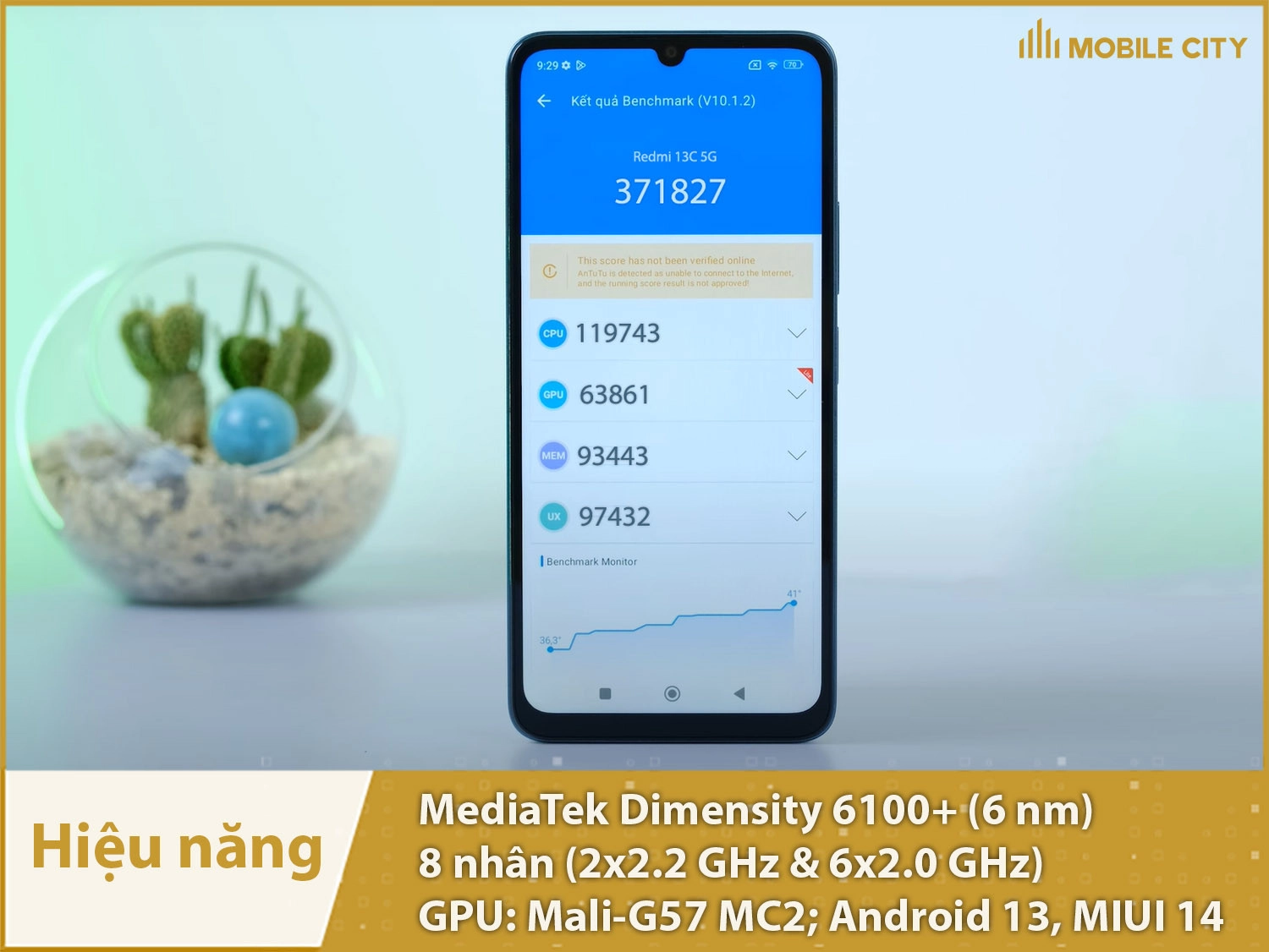 Điện thoại chạy chip Dimensity 6100+