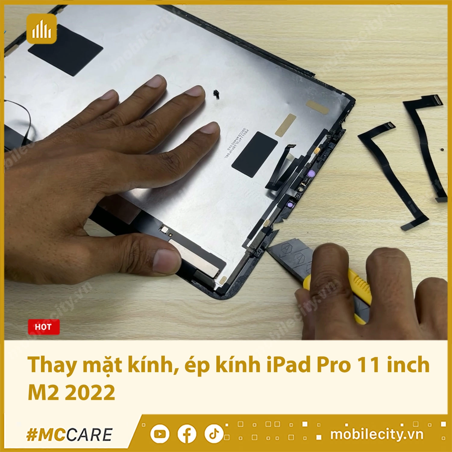 Thay mặt kính, ép kính iPad Pro 11 inch M2 (2022)