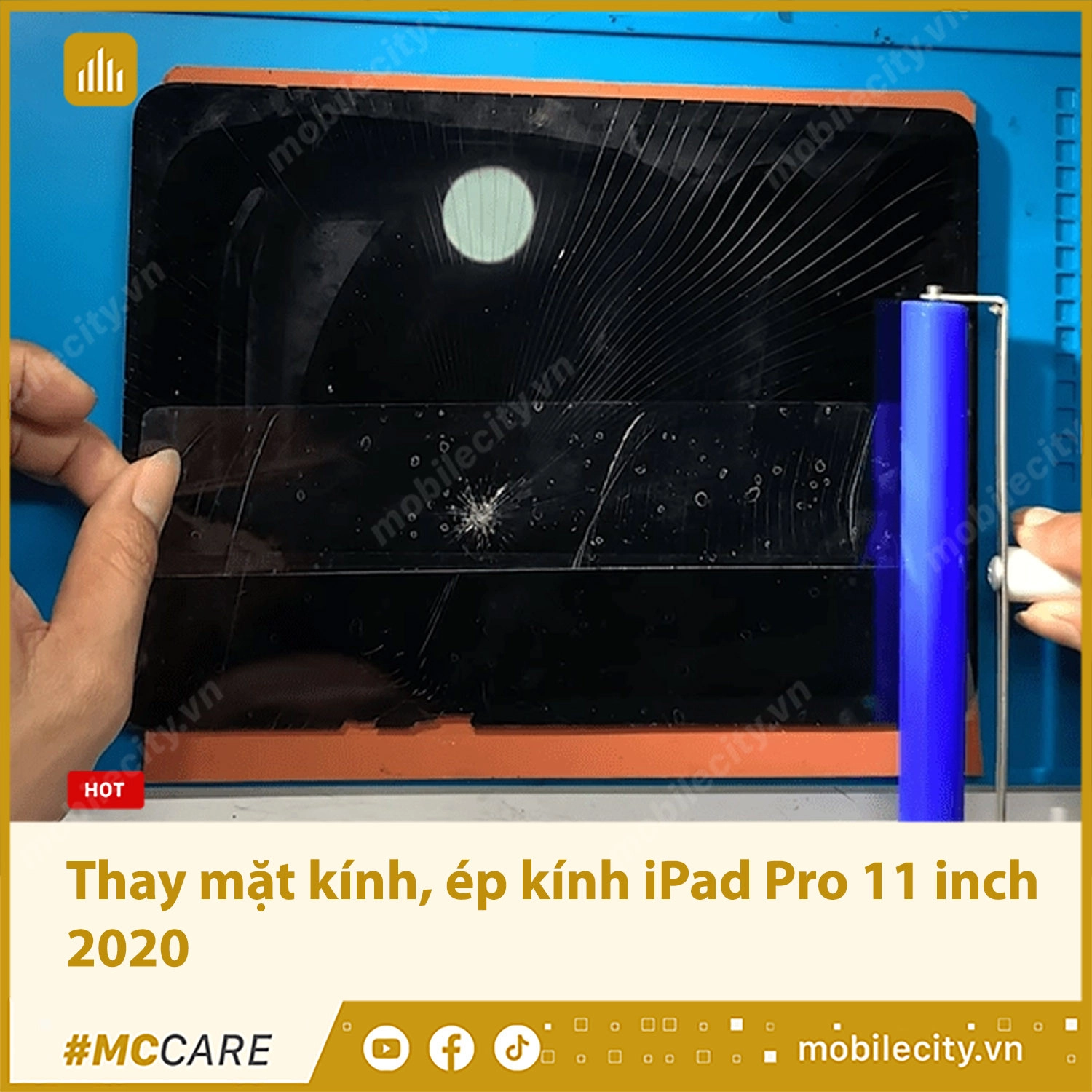 Thay mặt kính, ép kính iPad Pro 11 inch 2020