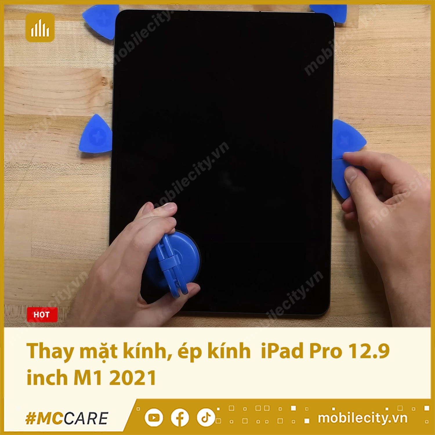 Thay mặt kính, ép kính iPad Pro 12.9 inch M1 2021