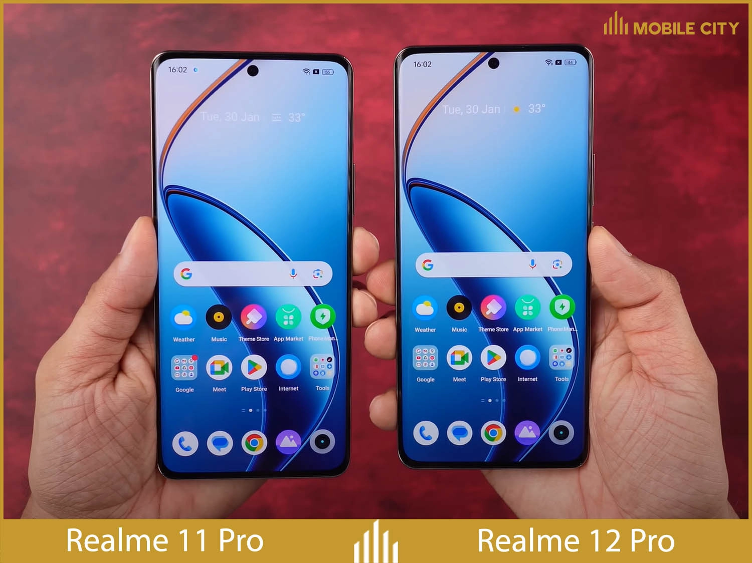so sánh thiết kế của Realme 12 Pro và Realme 11 Pro