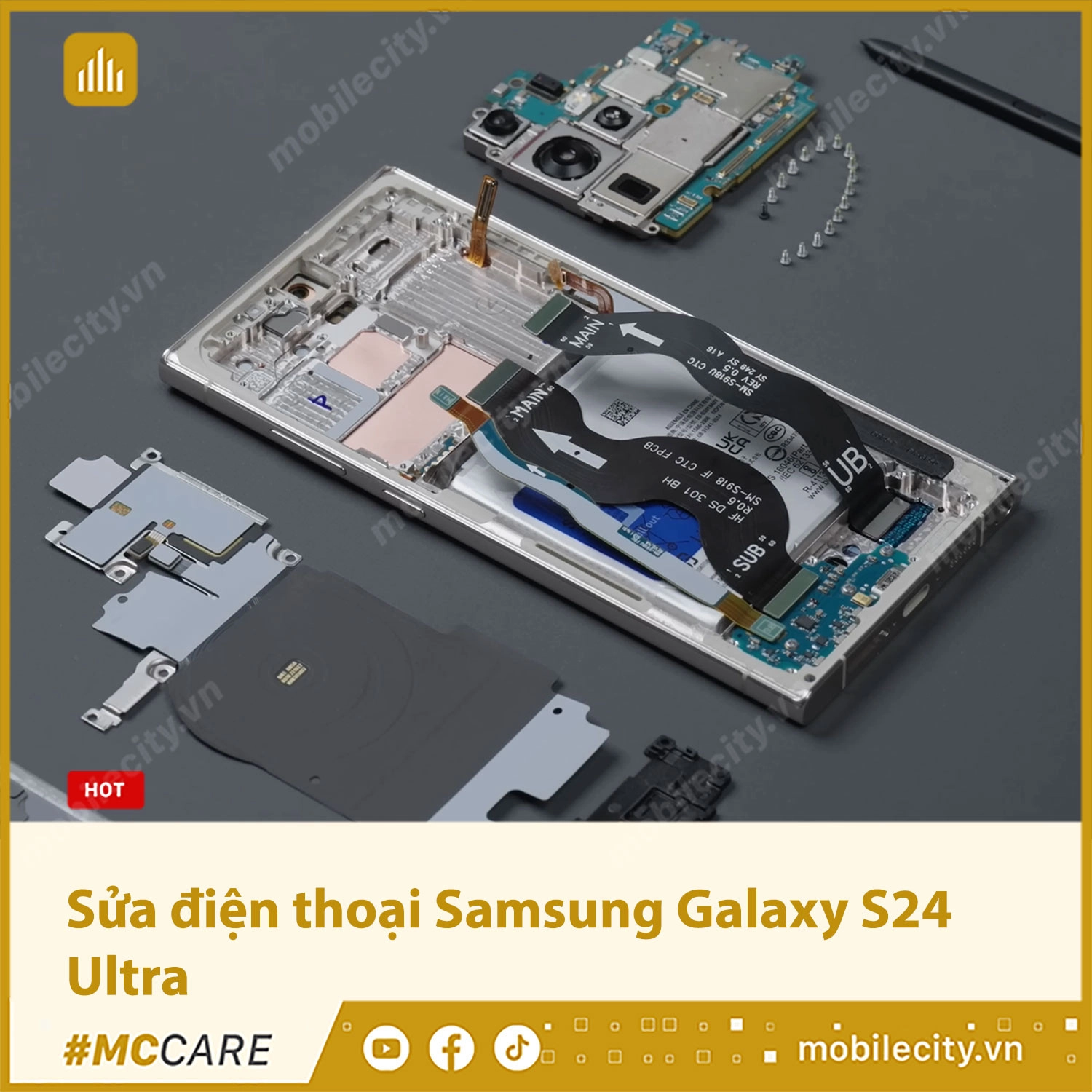 Bảng giá sửa điện thoại Samsung Galaxy S24 Ultra rẻ nhất tại Hà Nội, Đà