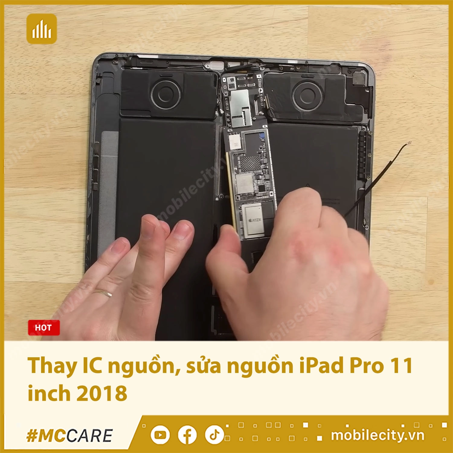 Thay IC nguồn, sửa nguồn iPad Pro 11 inch 2018