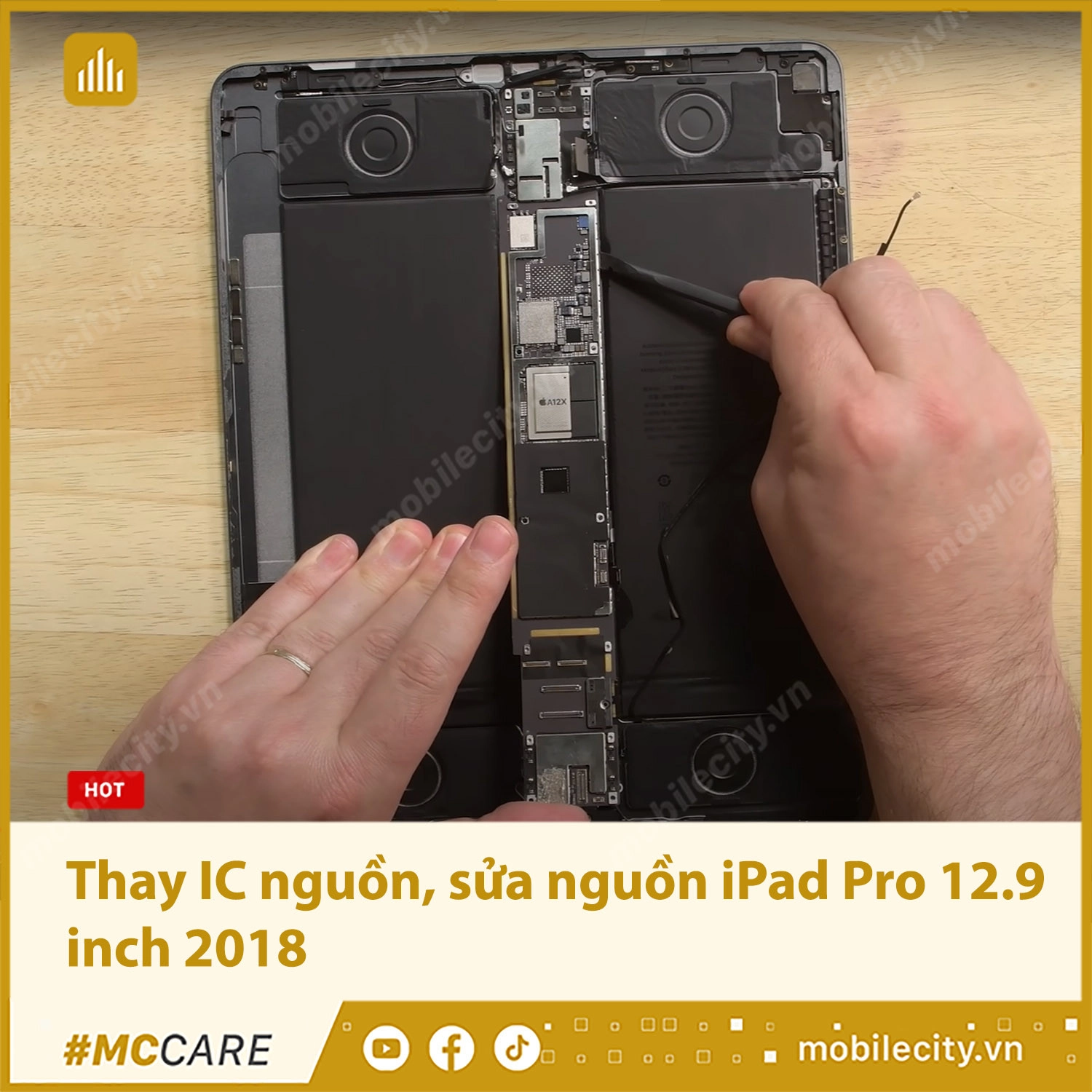 Thay IC nguồn, sửa nguồn iPad Pro 12.9 inch 2018