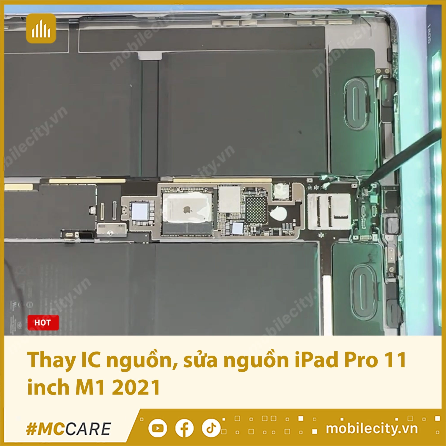 Thay IC nguồn, sửa nguồn iPad Pro 11 inch M1 2021