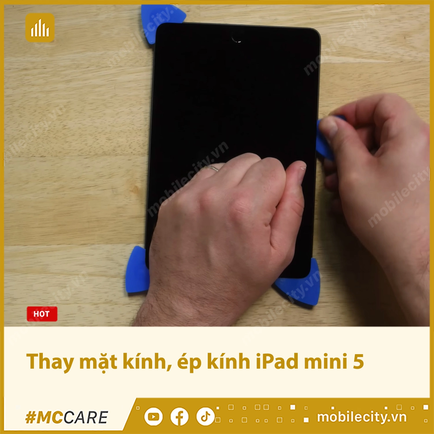 Thay mặt kính, ép kính iPad mini 5