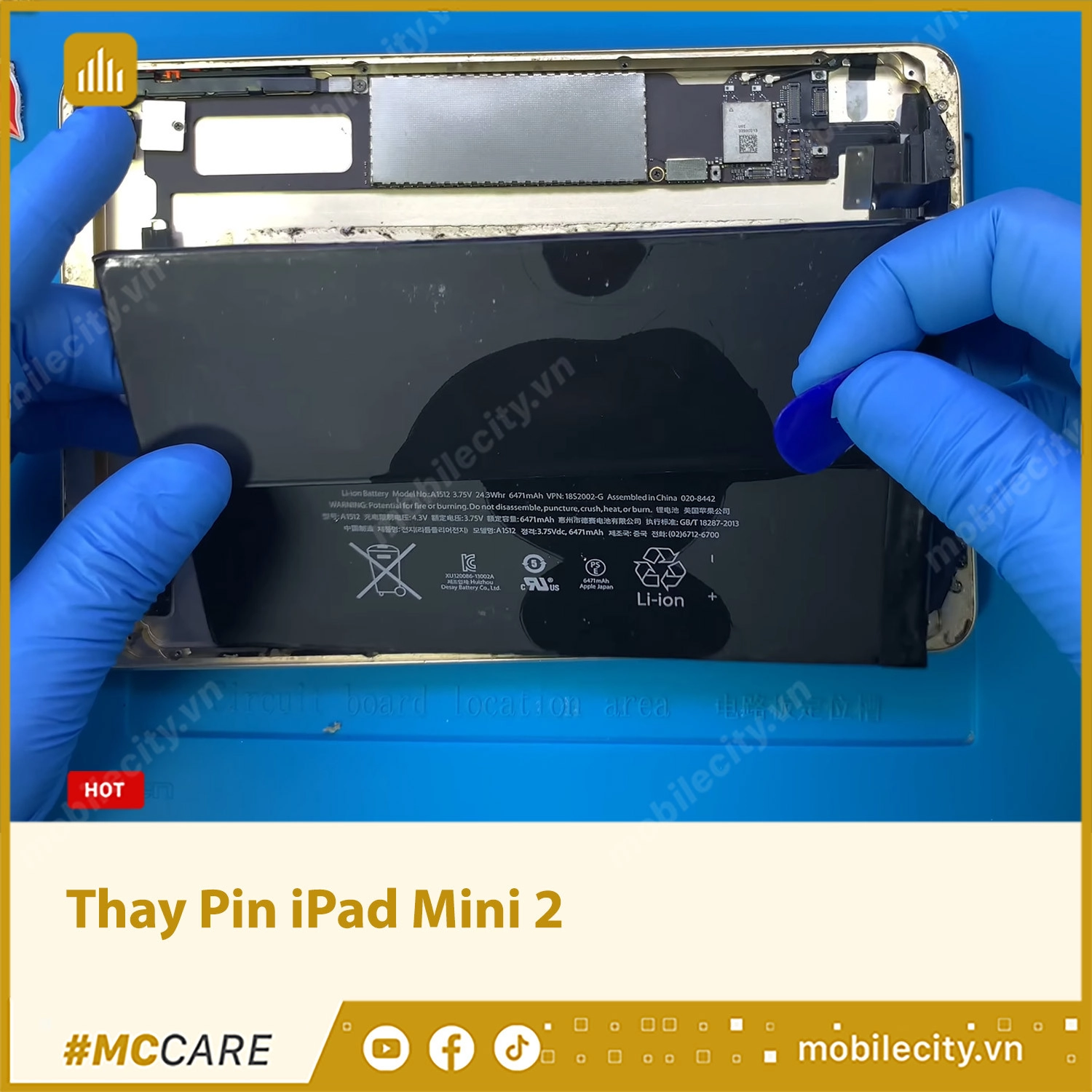 Thay Pin iPad Mini 2