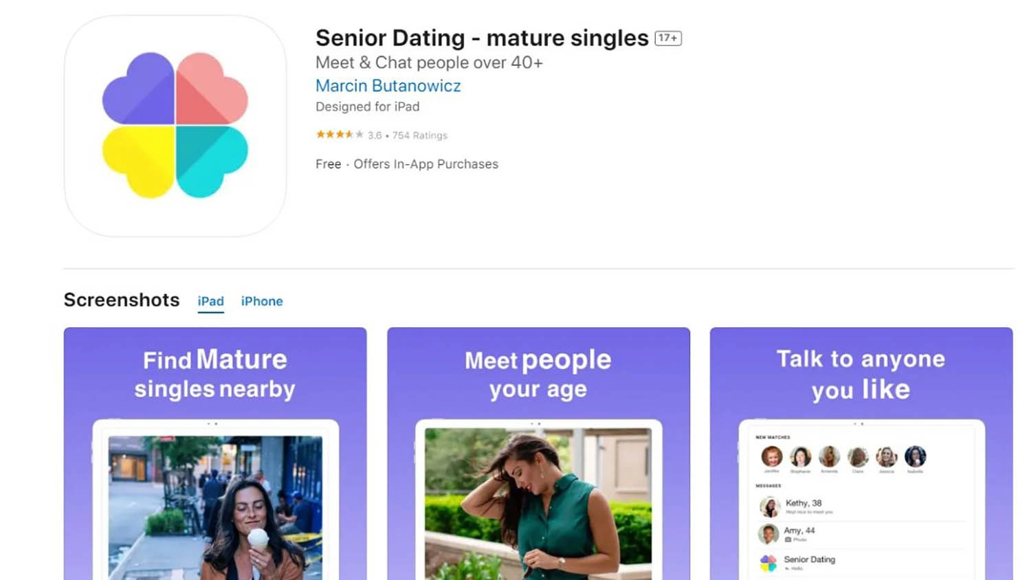 Senior Dating - mature singles