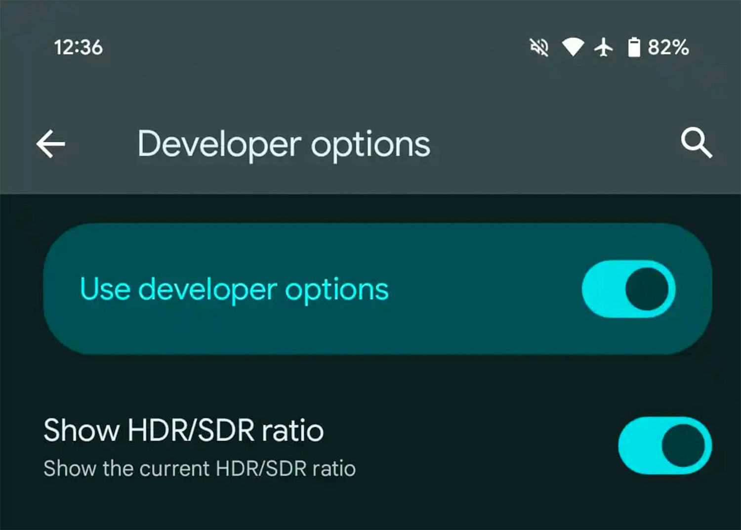 Hiển thị tỷ lệ HDR/SDR