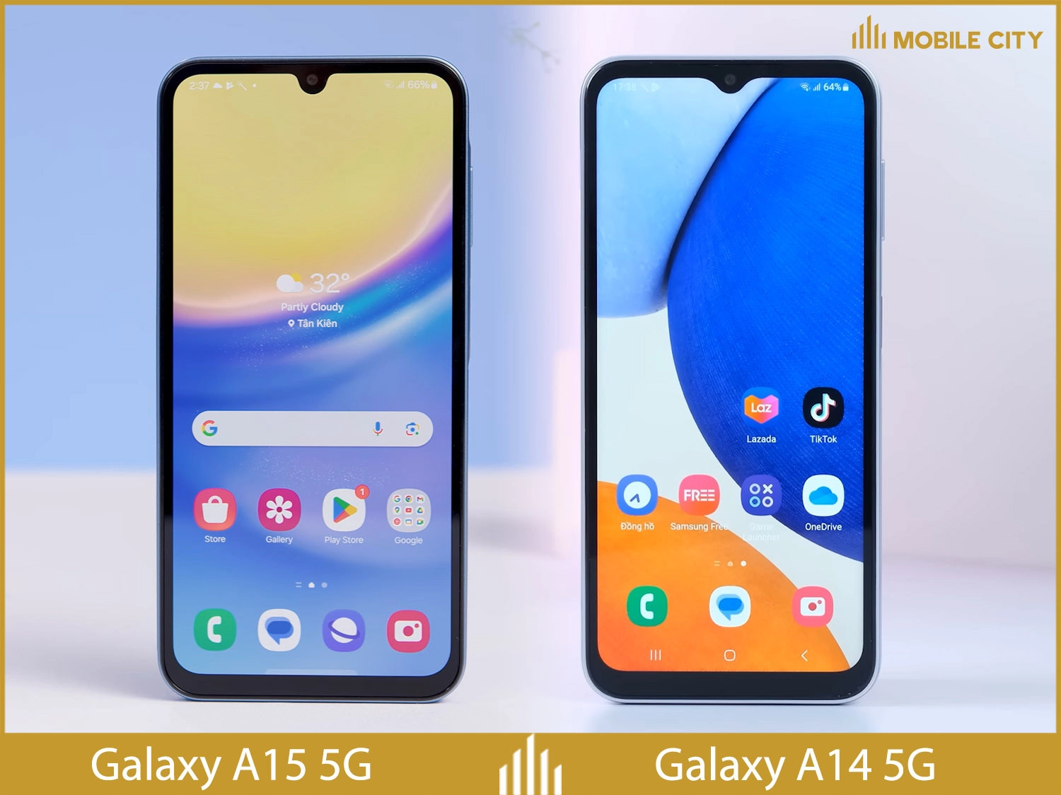So sánh màn hình Galaxy A15 5G và Galaxy A14 5G