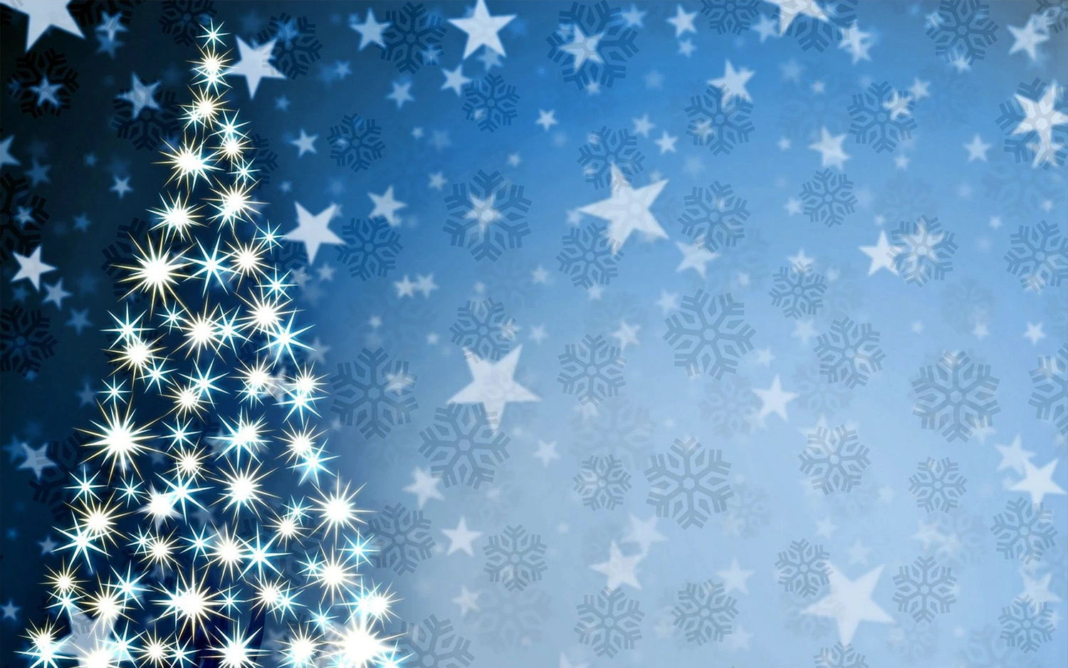 Hình nền Giáng Sinh màu xanh dương lấp lánh