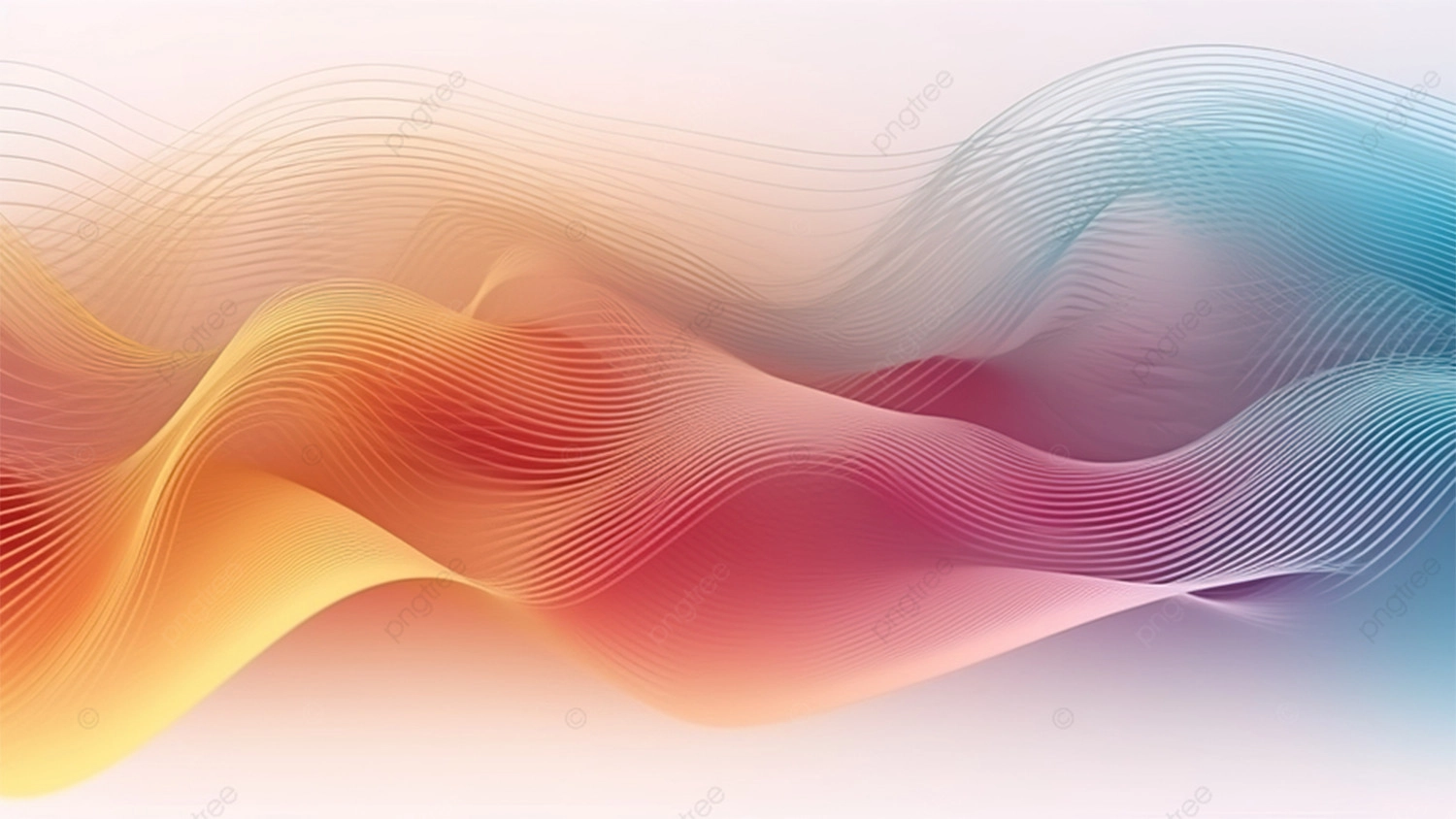 Hình nền trừu tượng Powerpoint màu sắc sóng nghệ thuật