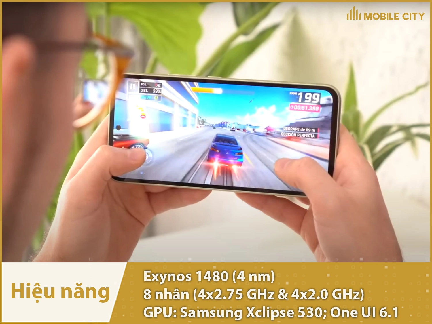 Samsung A55 có hiệu năng mạnh mẽ với chip Exynos 1480