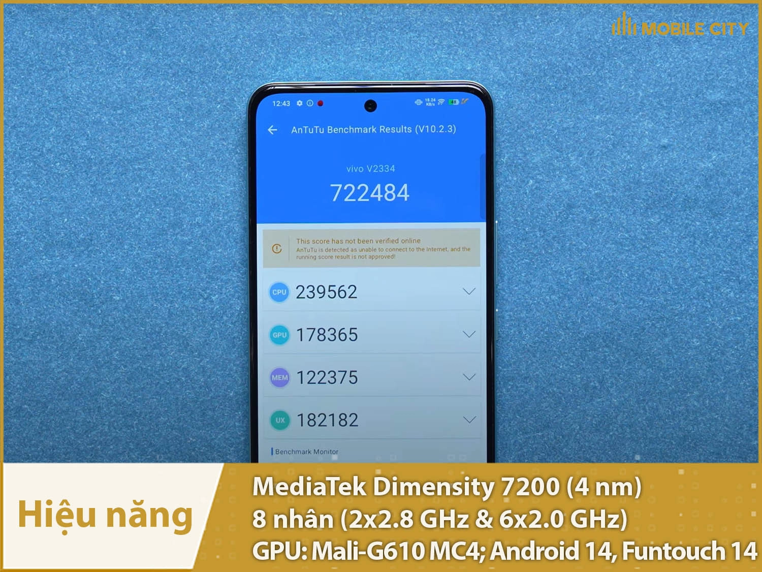 Vivo T3 5G có hiệu năng mạnh mẽ với chip Dimensity 7200