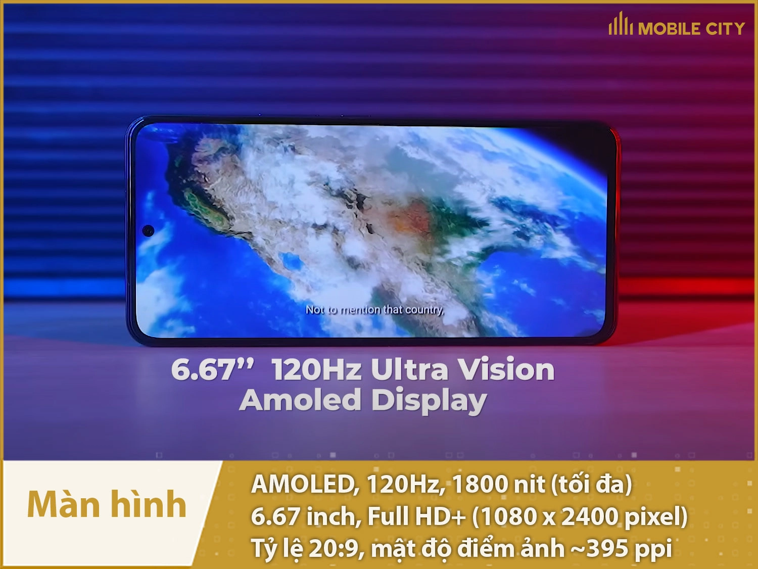 Vivo T3 5G có màn hình AMOLED 120Hz, Full HD+