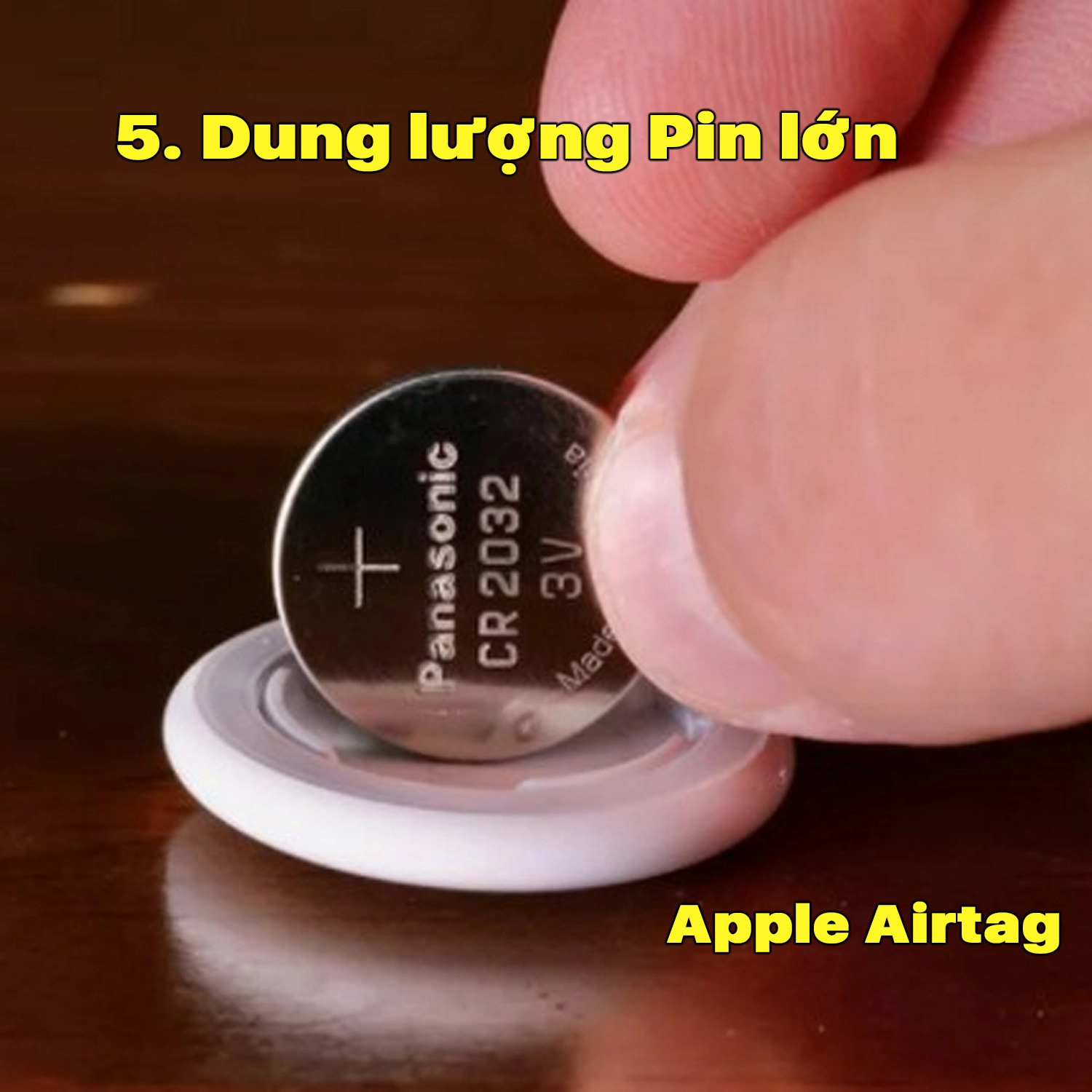 Định vị Apple Airtag Dung lượng Pin lớn