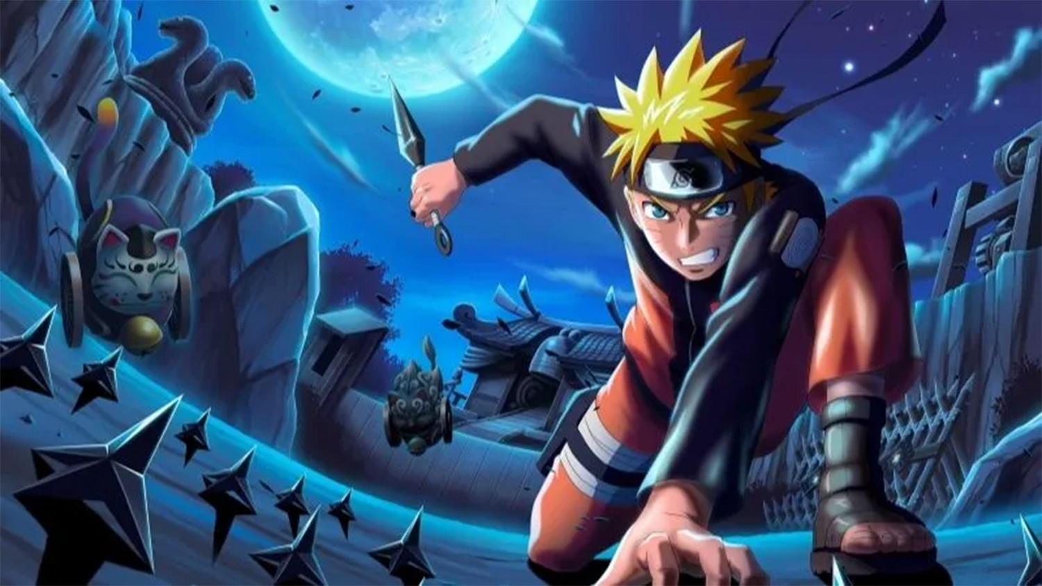 Hình nền phong cách Anime hoạt hình Naruto mạnh mẽ