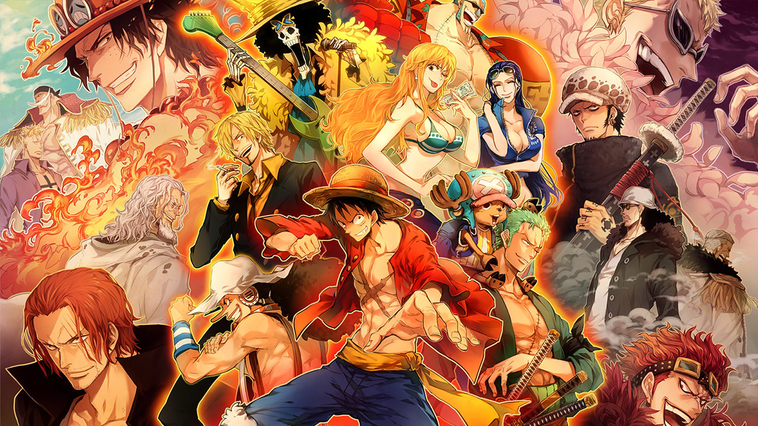 Hình nền phong cách Anime hoạt hình One Piece