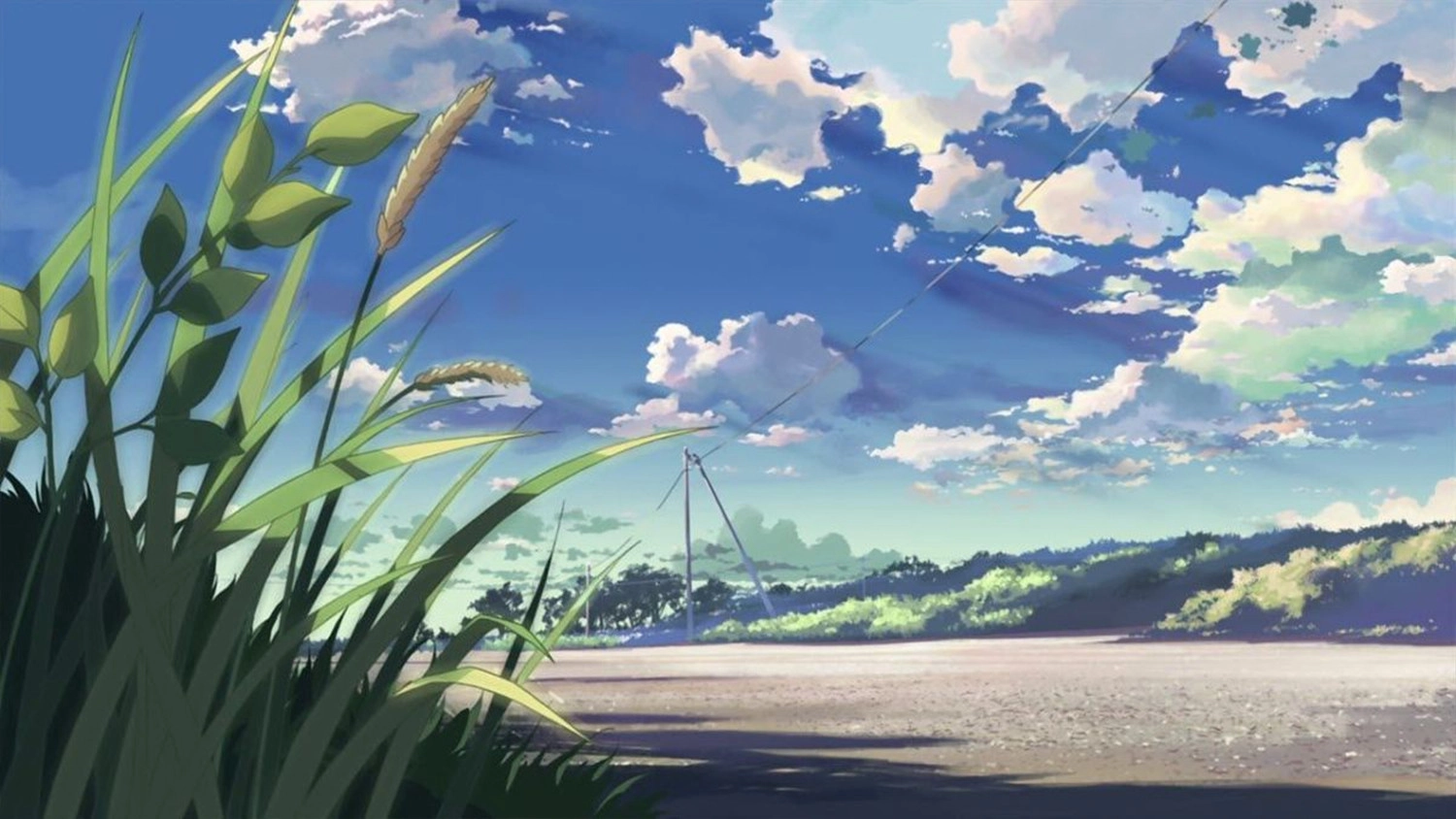 Hình nền phong thái Anime cảnh quan bình yên