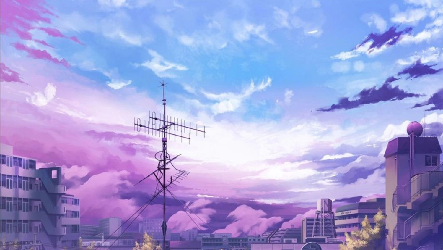 Hình nền phong thái Anime cảnh quan yên lặng bình