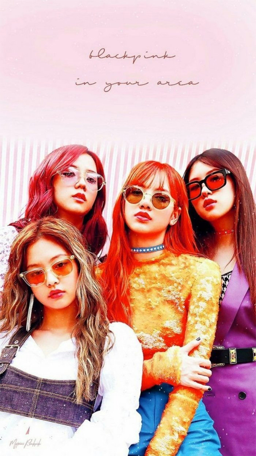 Hình nền điện thoại nhóm Blackpink đeo kính