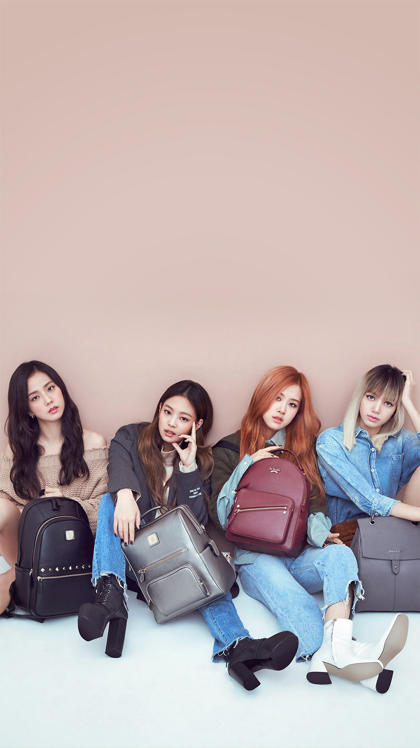 Hình nền điện thoại nhóm Blackpink tạo dáng