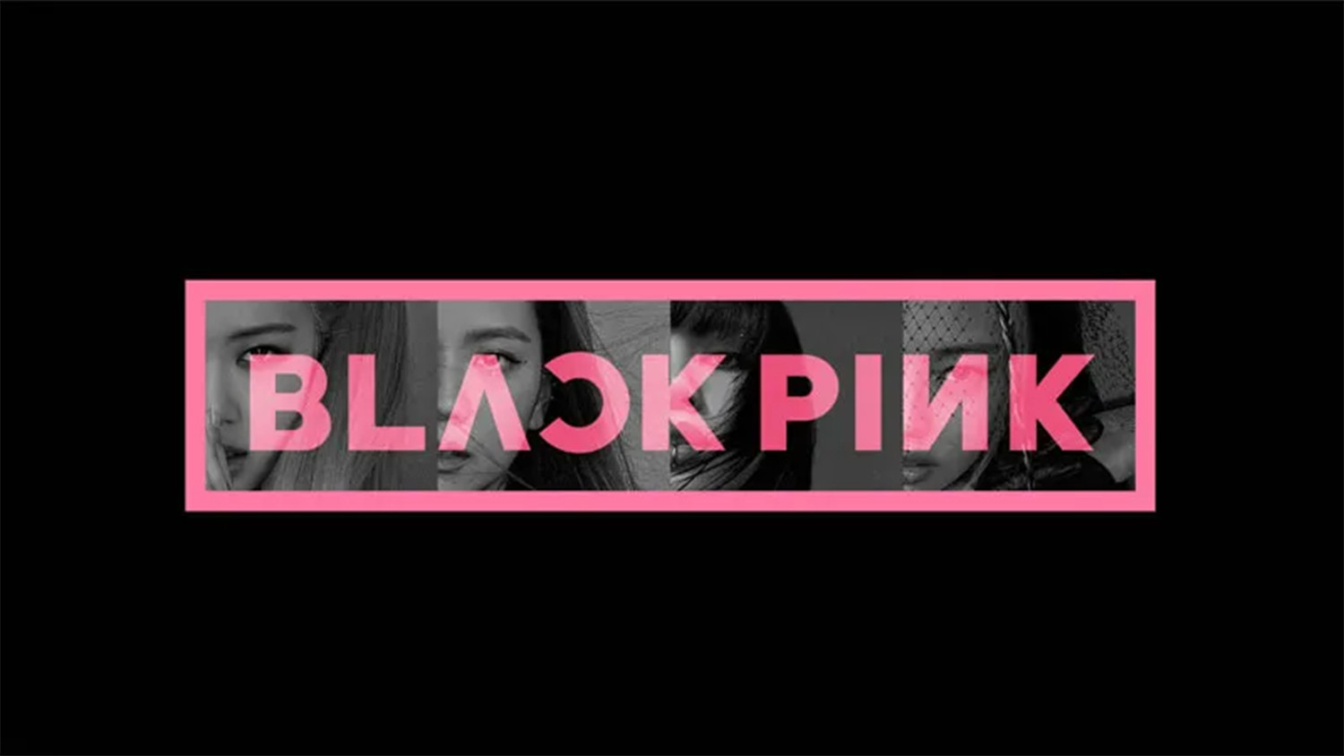 Hình nền máy tính nhóm Blackpink chữ